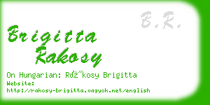 brigitta rakosy business card